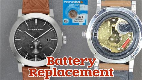 burberry mens watch change battery|burberry watch battery change.